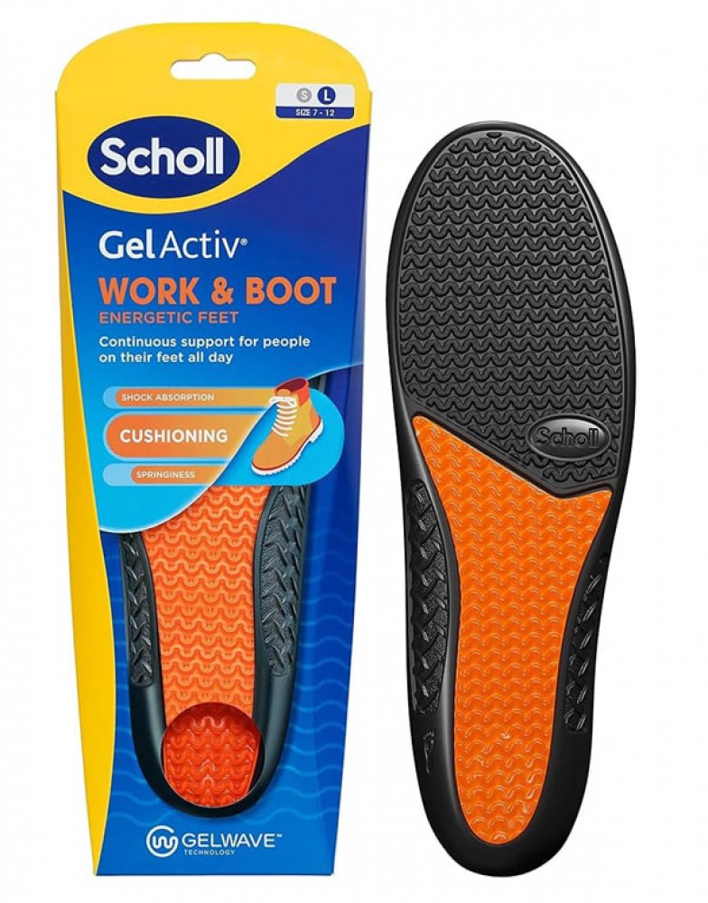 Scholl GelActiv Work™ geel sisetallad meeste tööjalatsitele ST47